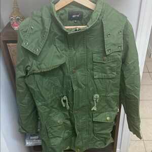 Green Hooded Jacket XL